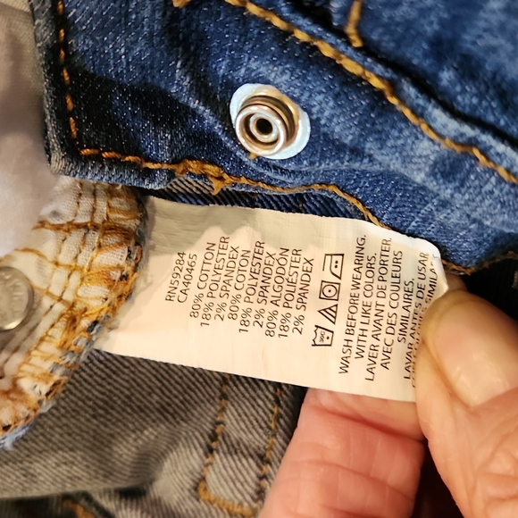 Children's Place Super Skinny Girls Denim Jeans 👖 6R Dark Twilight - Picture 4 of 9